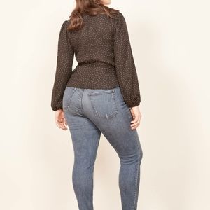 Reformation Rhine High & Skinny Jeans